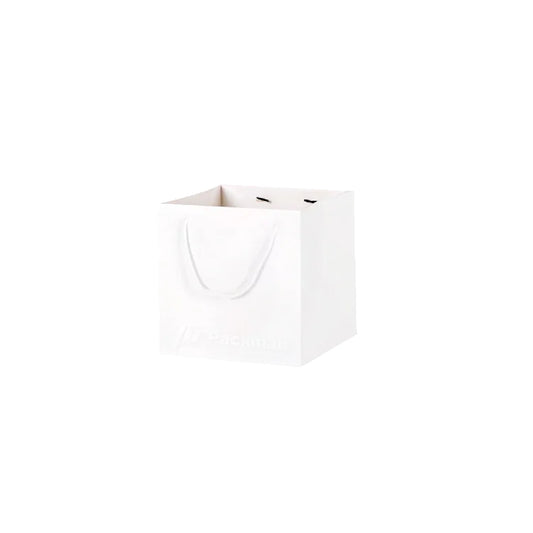 15 x 15 x 15cm Square White Paper Bag (10pcs)