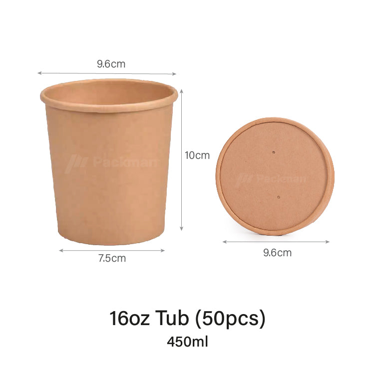 16oz Kraft Soup Cup (50pcs)