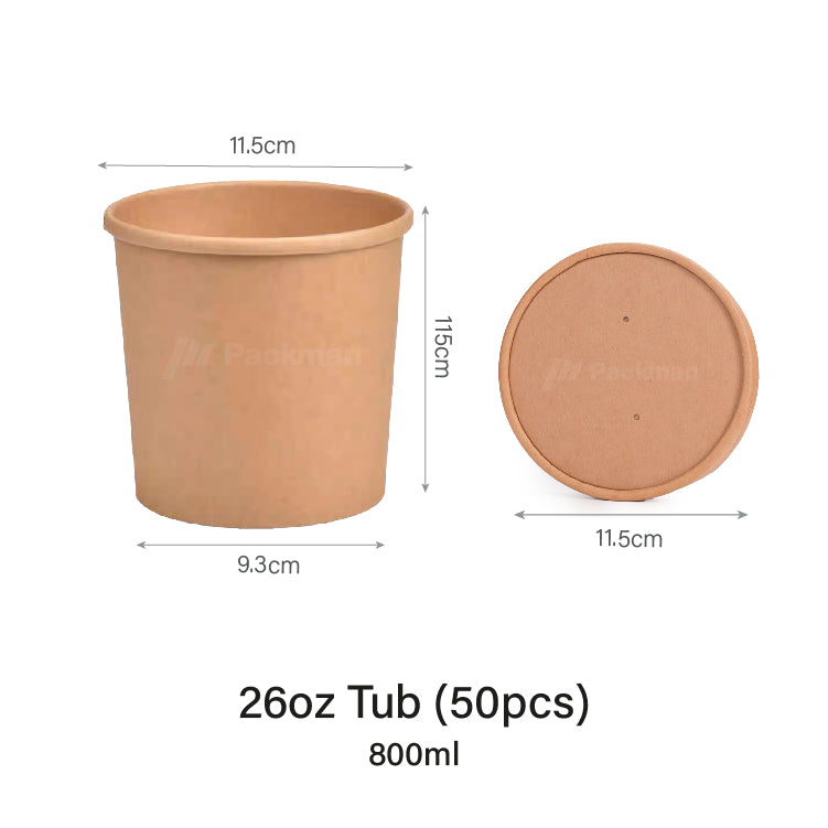 26oz Kraft Soup Cup (50pcs)