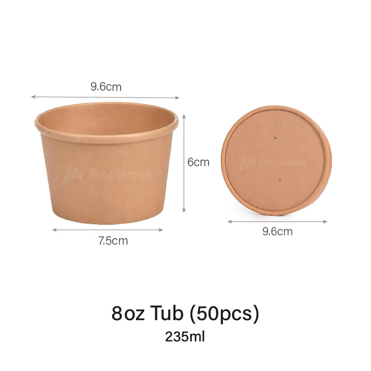8oz Kraft Soup Cup (50pcs)