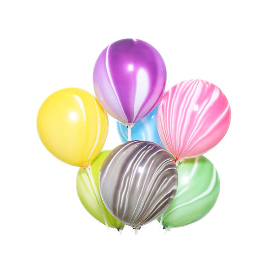 Random Mix Colour Marble Balloon (10pcs)