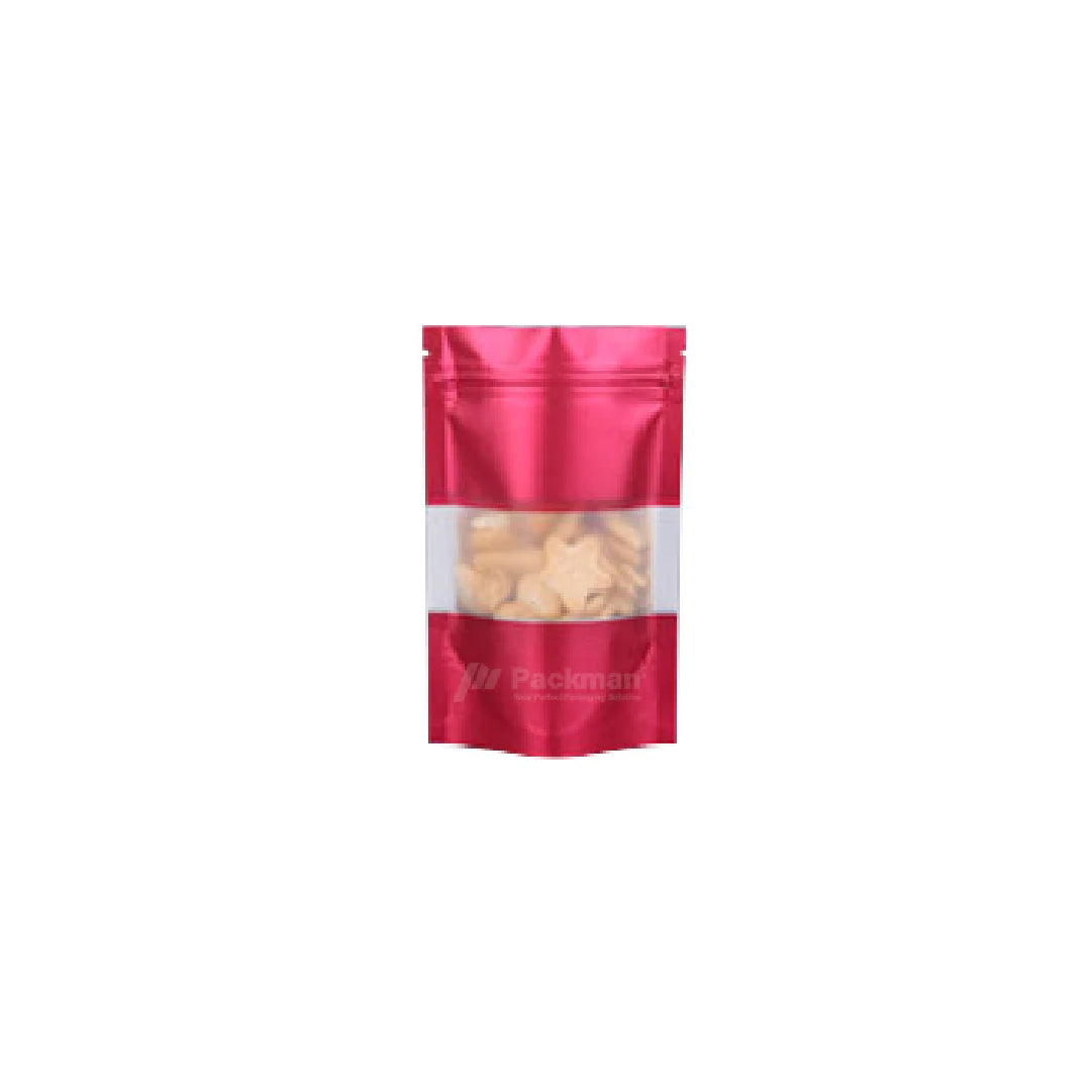 10 x 15cm Red Chrome Standing Pouch (100pcs)