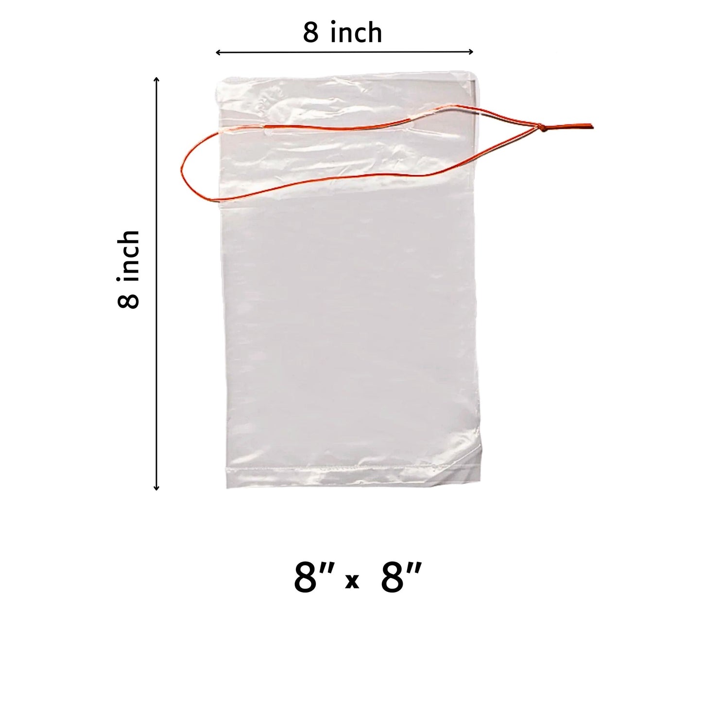 Red String Bag 8 X 8" (400PCS)