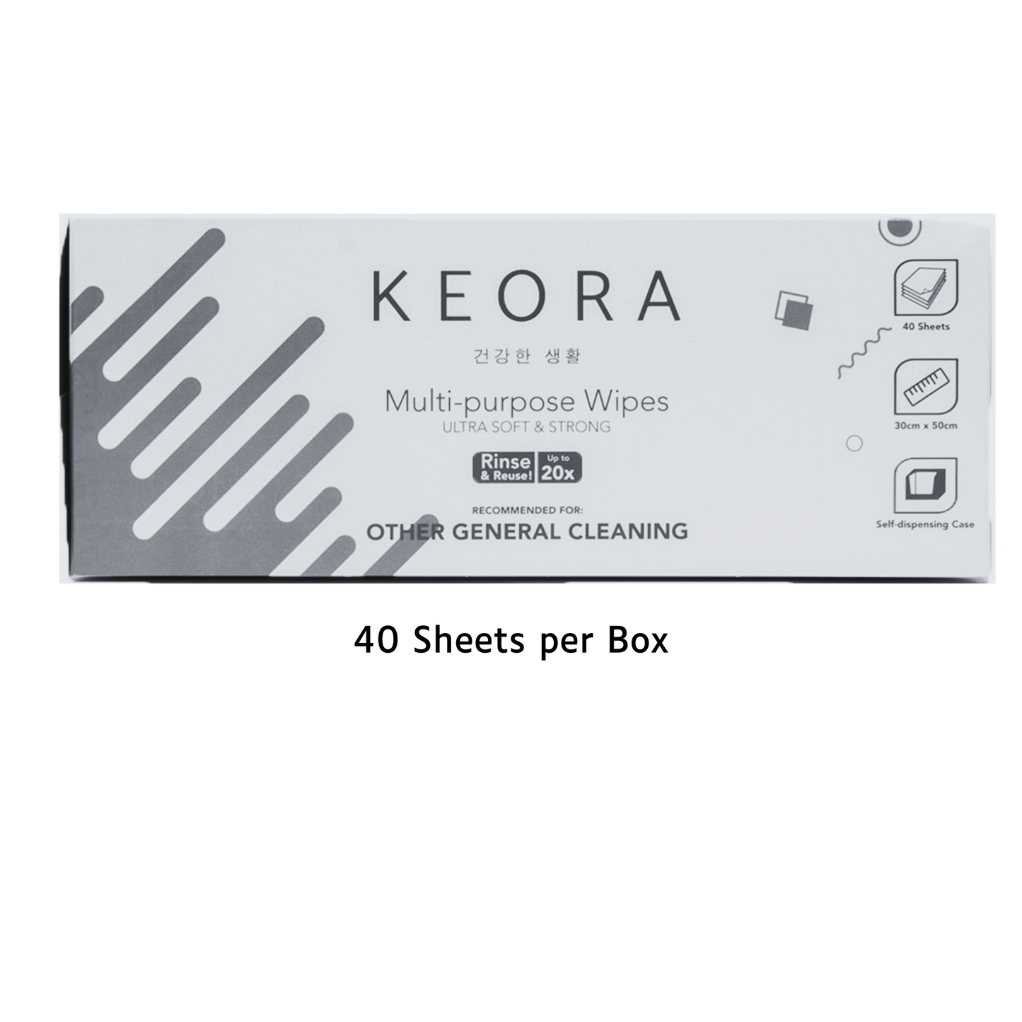 KEORA Multi-Purpose Wipe (40 SHEET/BOX)