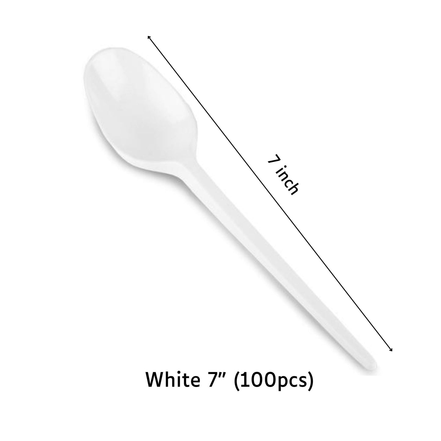 White Spoon Pack (100PCS)