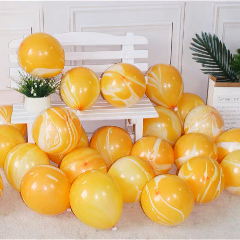 Yellow Marble Balloon (10pcs)