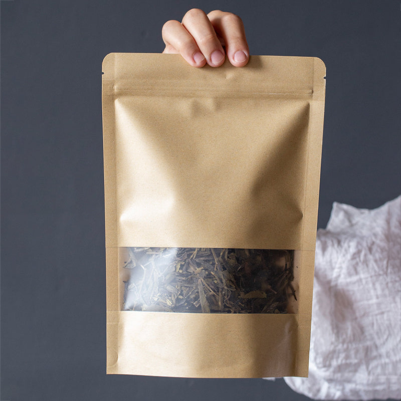 10 x 15cm Kraft Standing Pouch (100pcs)