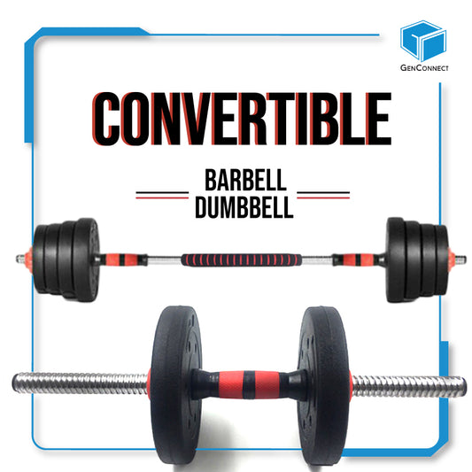 Convertible Dumbbell to Barbell 10/15kg