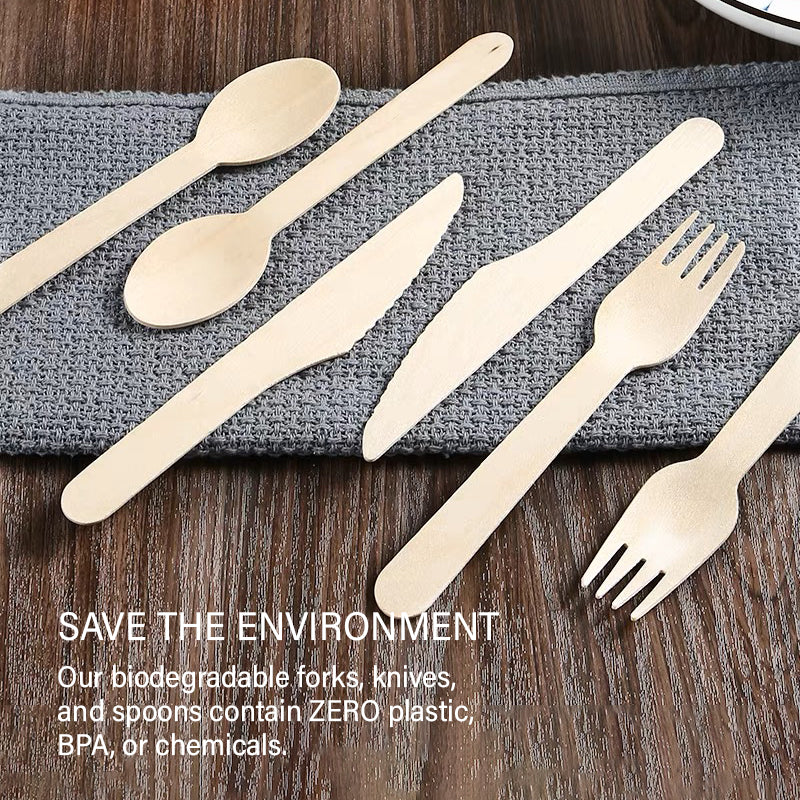 Mini Wooden Spork (100pcs)