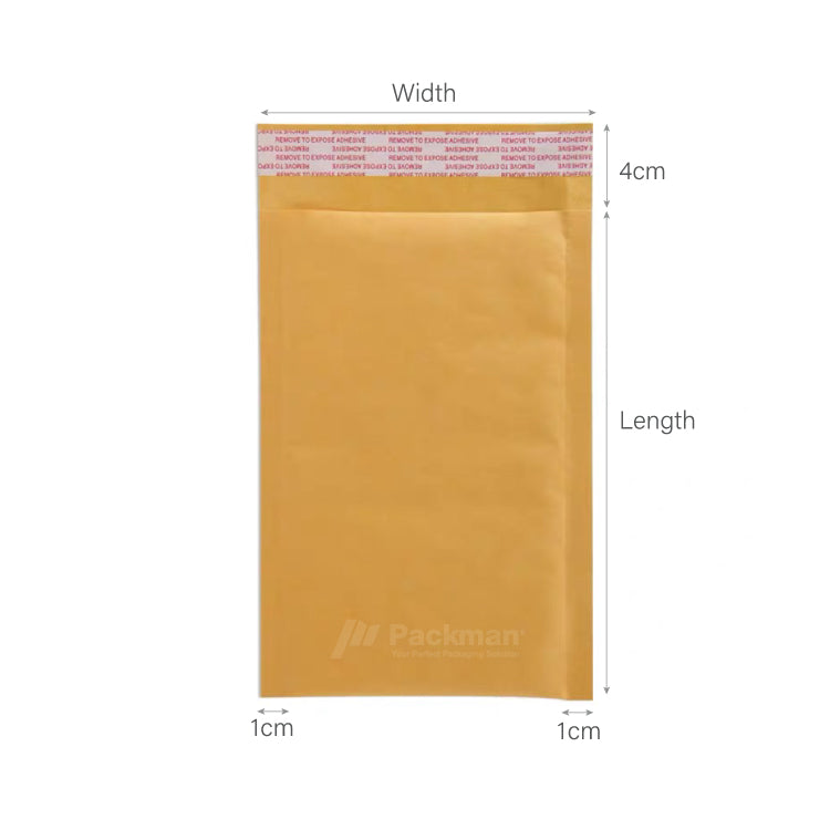 23 x 33cm White Bubble Poly Mailer