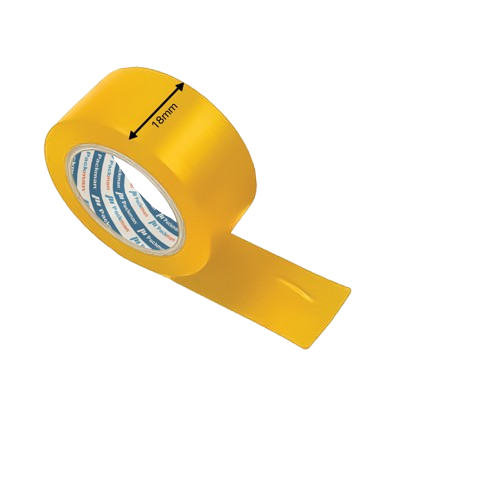 18mm x 10m YELLOW Electrical Tape (6 Rolls)