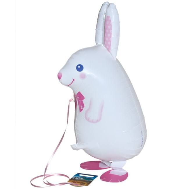 White Bunny Walking Pet Balloon
