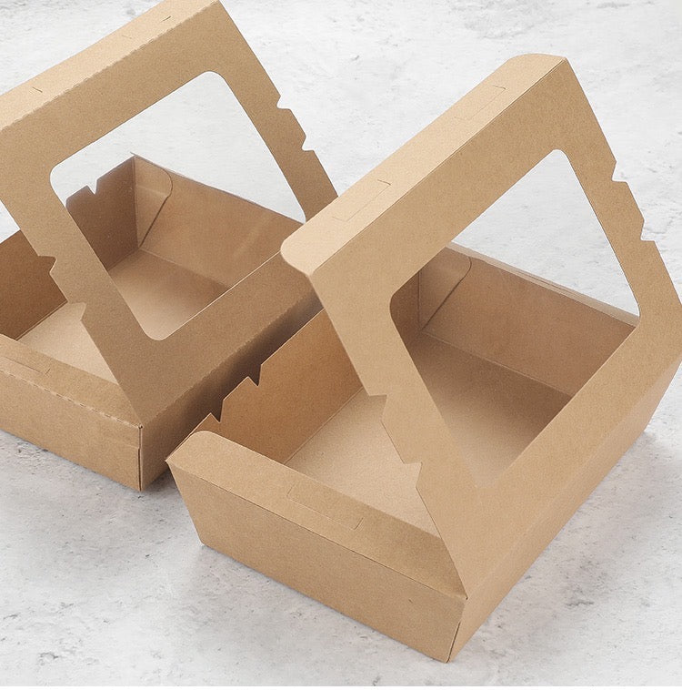 Window Kraft Lunch Box