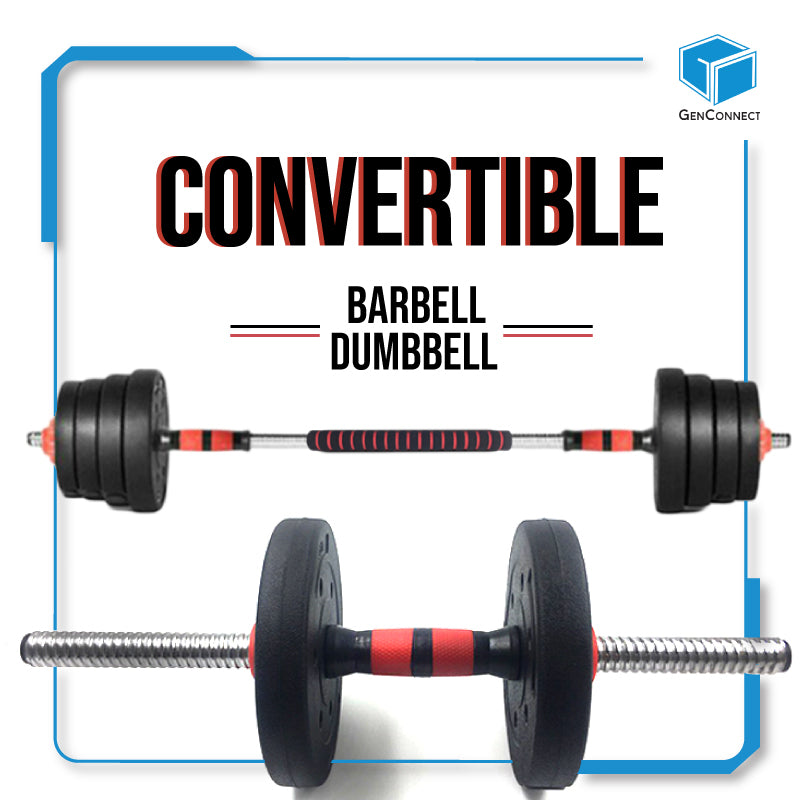 Genconnect: Can One Set Barbell Dumbbell Replace Both Dumbbells and a Barbell?