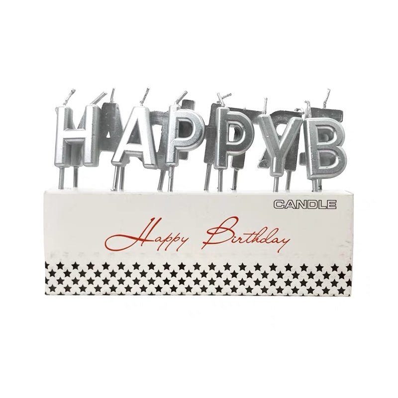 13 Letters Gold / Silver HBD Candles
