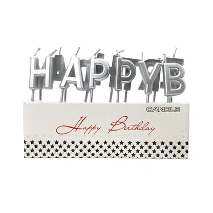 13 Letters Gold / Silver HBD Candles