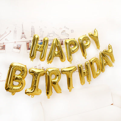 16-Inch Happy Birthday Letter Balloons