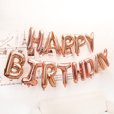 16-Inch Happy Birthday Letter Balloons