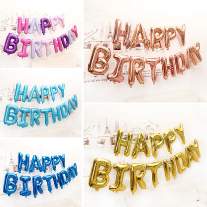 16-Inch Happy Birthday Letter Balloons