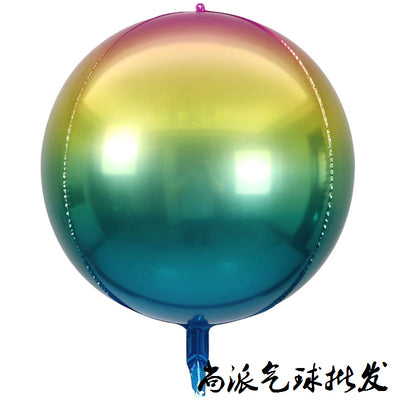 Rainbow Round Balloon