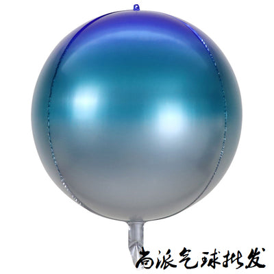 Ocean Blue Round Balloon