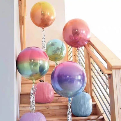 Rainbow Round Balloon