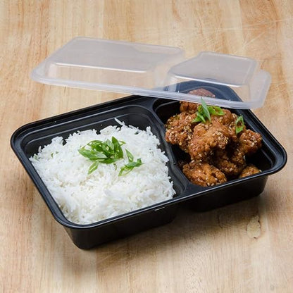 2/3/4 Compartment Plastic Bento Box With Lids