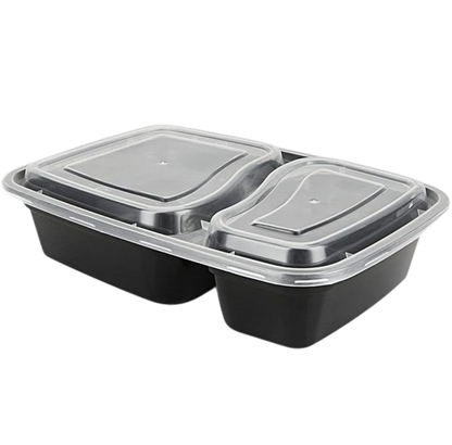 2/3/4 Compartment Plastic Bento Box With Lids 