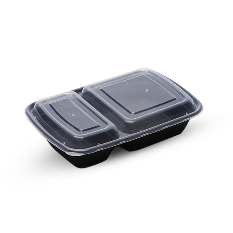 2 Compartment Plastic Lunch Box