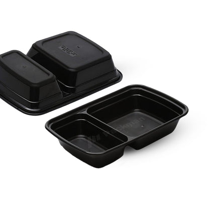 2-Compartment Plastic Lunch Box