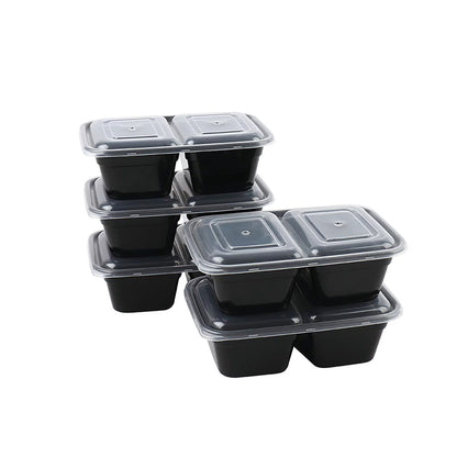 2-Compartment Plastic Lunch Box