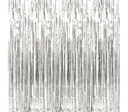 Silver Tinsel Curtain