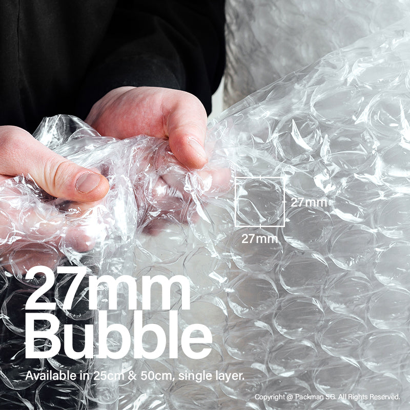 50cm x 164ft Large Bubble Single Layer Bubble Wrap
