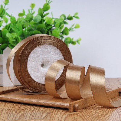 Camel Brown Satin Ribbon (2cm)