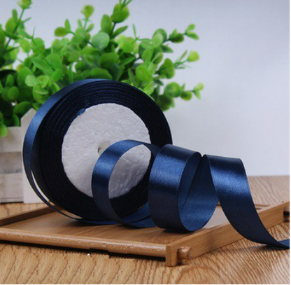 Navy Satin Ribbon