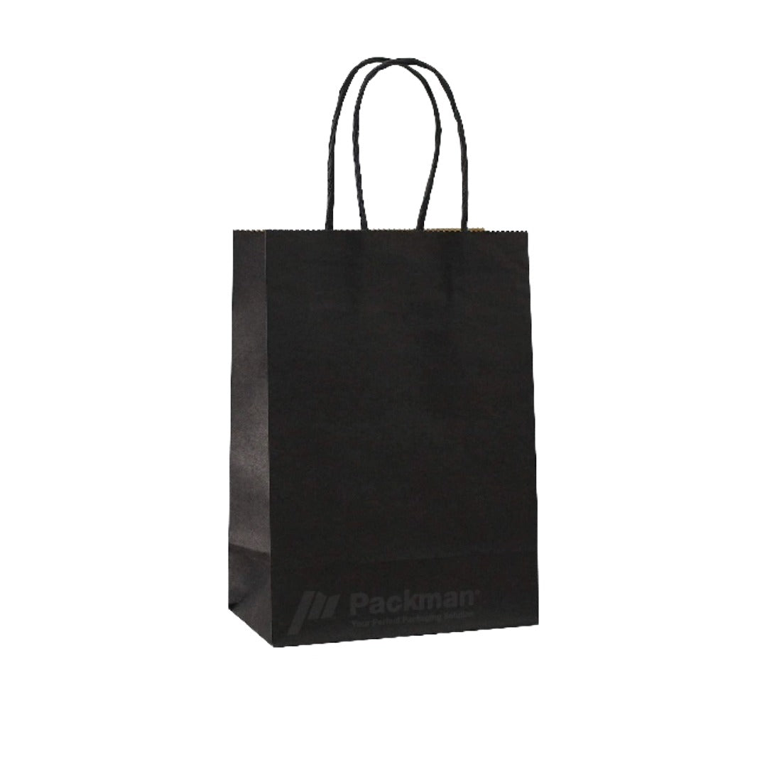 32 x 11 x 40cm XL Portrait Black Paper Bag