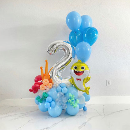 Yellow Baby Shark Foil Balloon (26inch)