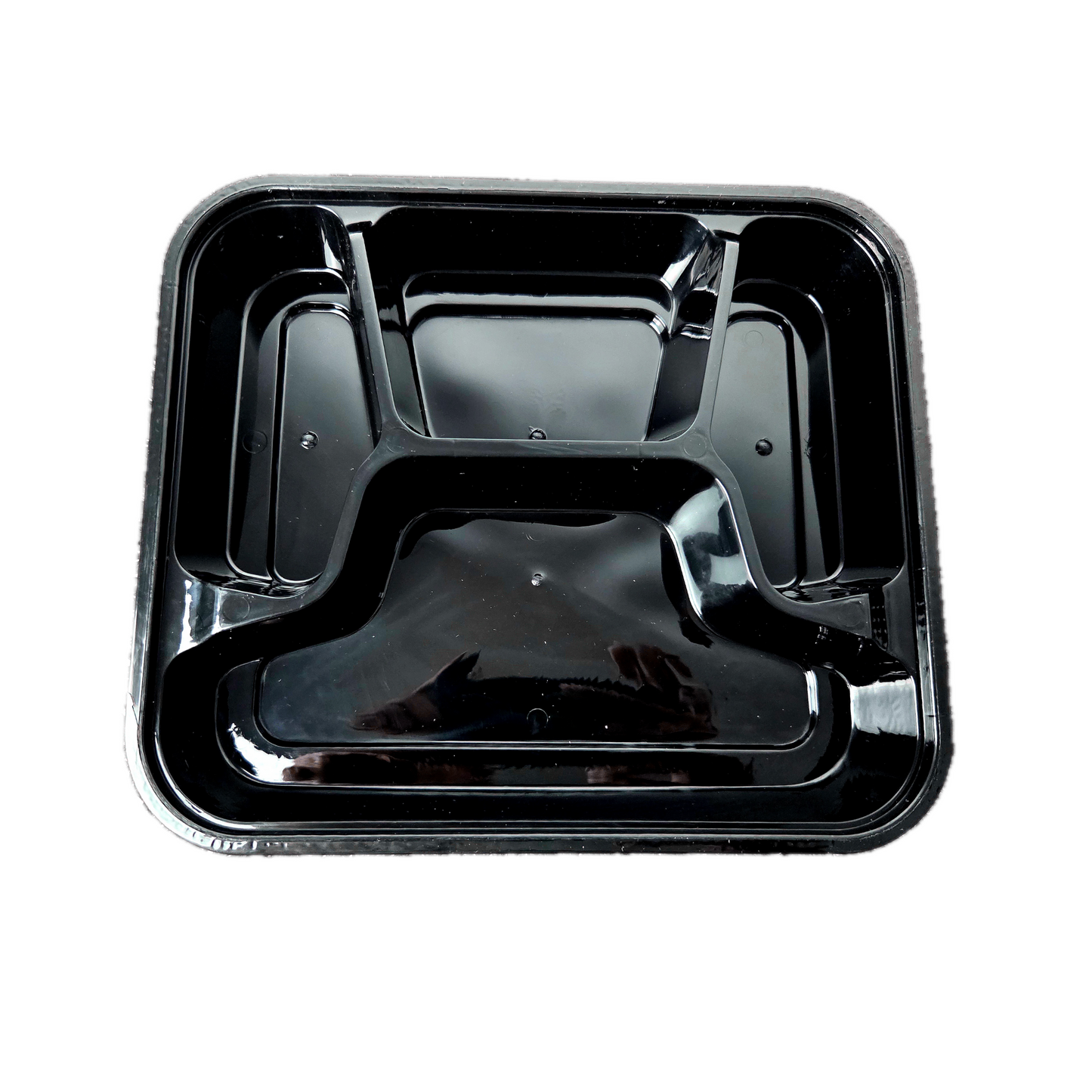4 Compartment Plastic Bento Box with Lid - 1000ML