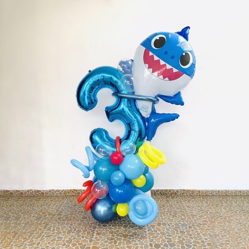 Yellow Baby Shark Foil Balloon (26inch)