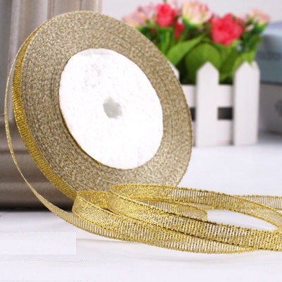 Glitter Gold Satin Ribbon