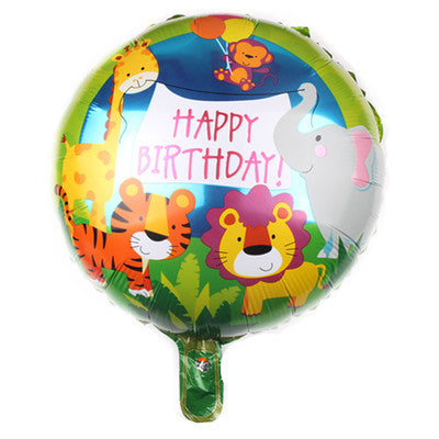 Jungle Animals Round Balloon