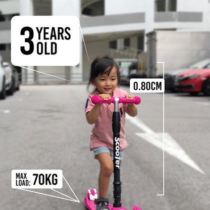 Upgraded Kids Scooter (Pink)