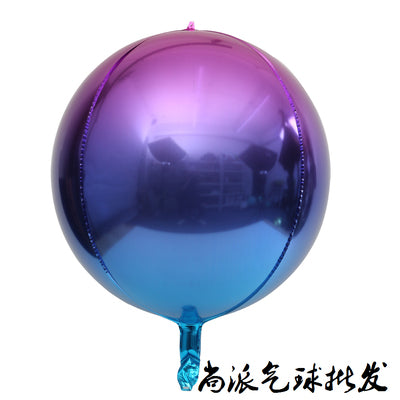 Blue Purple Round Balloon