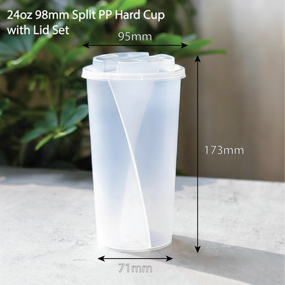 98mm Split PP Hard Cup With LID Set