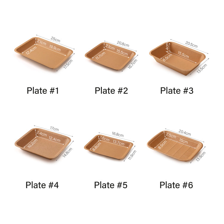 Kraft Tray Plate #1 (150pcs)