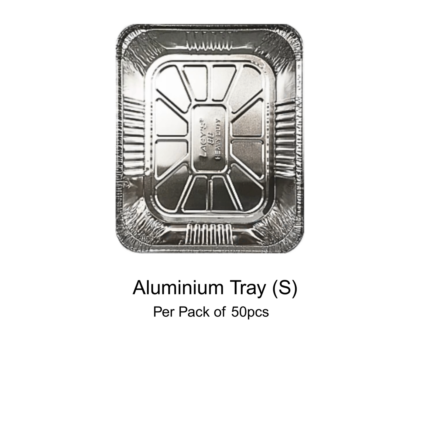 Lacy's Aluminium Tray + Lid (50pcs)