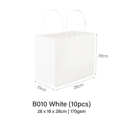 B010 Extra Thick White Paper Bag