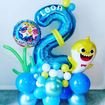 Baby Shark Family Foil Balloon