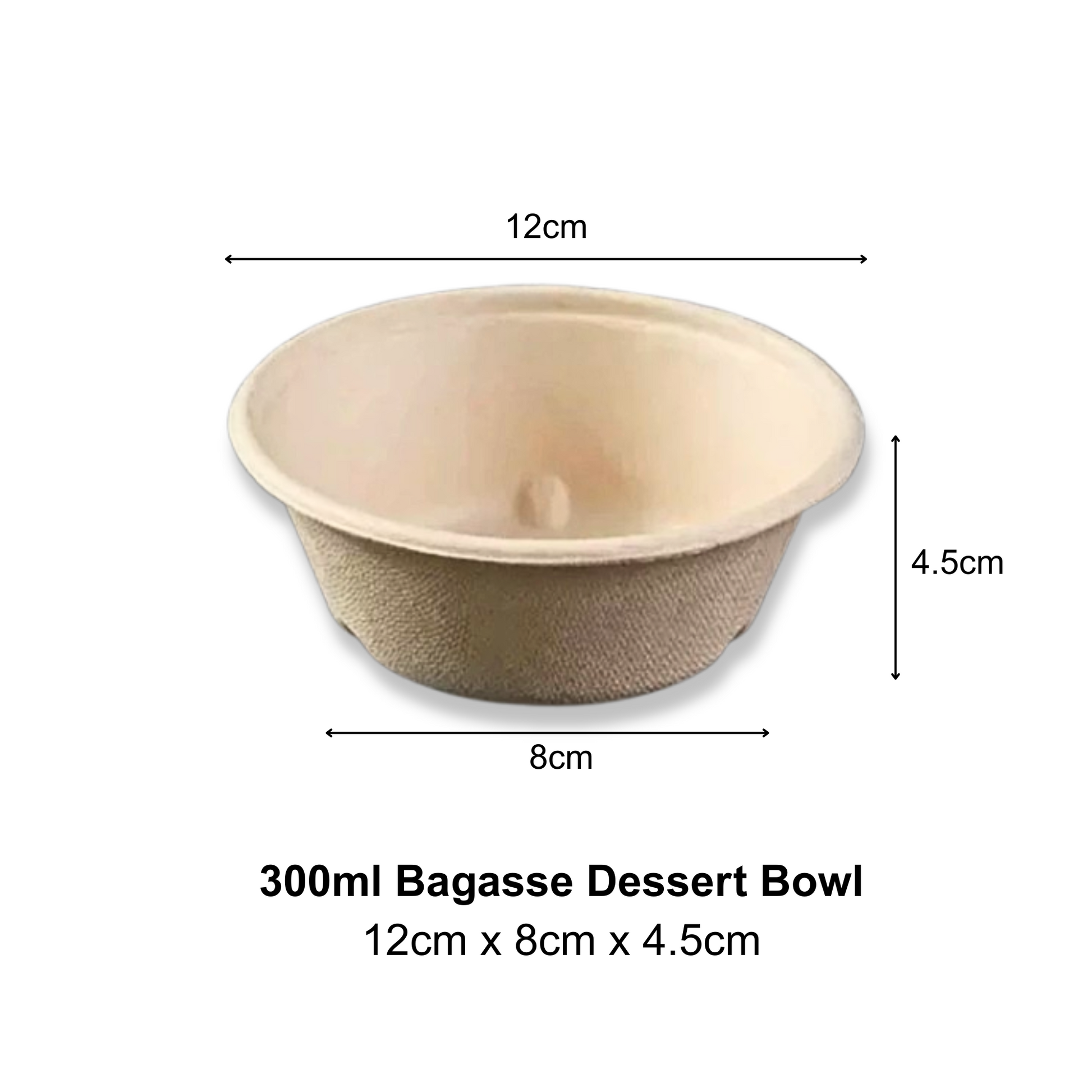 Bagasse Dessert Bwl