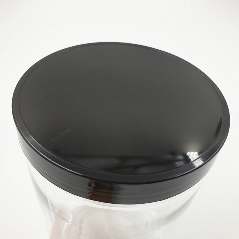6.5 x 10cm Black Plastic Jar (9pcs)